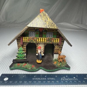 Joggili Western Germany - Weather Wood Cabin House Thermometer - Vintage - Picture 1 of 5