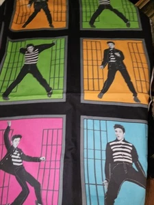 Elvis Presley Cranston Jailhouse Rock Cotton Fabric 1 Yard 22" X 44" Wide. - Picture 1 of 7
