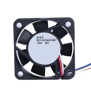 Inverter Coolers 414 F 4x4x1cm 24V 33mA 0.8W 3Pin Inverters Drive Fan for - Afbeelding 1 van 8