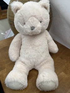 Pottery Barn Kids Cat Kitty Plush 14” Pink Bean Bag 2022 Soft EUC - Picture 1 of 6