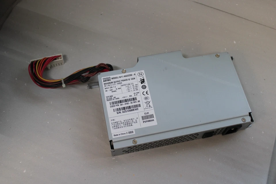 ASTEC Netzteil  AA22230-A  max. 105W  Cisco 341-0102-02 - Bild 1 von 4