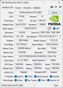 Gainward RTX 2060 Pegasus Mini ITX - 6GB DDR6 - Photo 1/4
