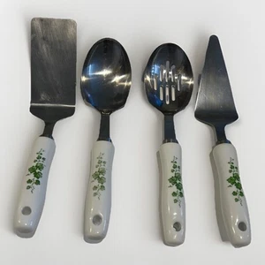 4 -piece Corelle Coordinates Callaway Ivy lot Serving Utensils Spoon/Spatula/Pie - Picture 1 of 6