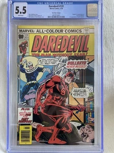 DAREDEVIL #131 1st App. Bullseye Marvel 1976 UKPV New Slab CGC 5.5 OW/W - Picture 1 of 2