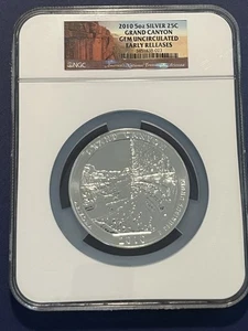 2010P Grand Canyon 5oz Silver America The Beautiful - NGC Gem Unc Early Releases - Picture 1 of 4