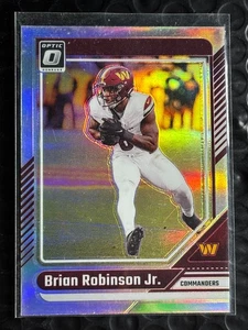 2024 Panini Donruss Optic - Brian Robinson Jr. #195 Holo Prizm Commanders - Picture 1 of 2