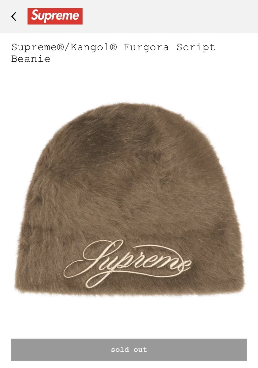 Supreme FW25 Kangol Furgora Script Logo Beanie BROWN OS 🇺🇸 ON