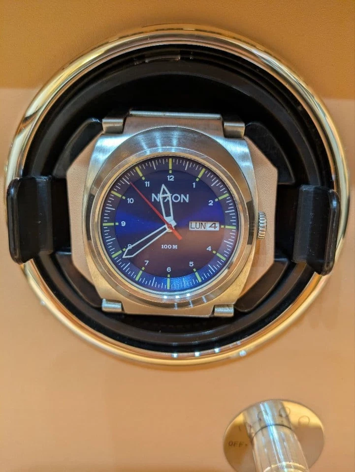 Nixon Don Blue Sunray Automatic Analog Watch A3581258 Stainless Steel Case - Image 1 of 4