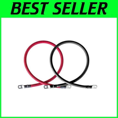 Ultra-Flexible 2/0 AWG Red & Black Battery Cables for Solar, RV, Car, Boat - Image 1 of 4