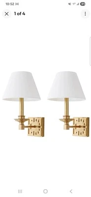 SAFAVIEH Colección Iluminación Elvira Llave Griega Dorado Dormitorio Baño Tocador Foto 1 de 4