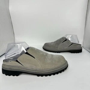 Vintage-Nike The Adaptor Clog Mule Gray Suede Women Size 10 US 143042 - Picture 1 of 11