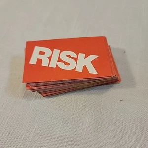 Vintage Risk Board Game 1980 Risk Cards 44 Complete Replacement Parts - Picture 1 of 2