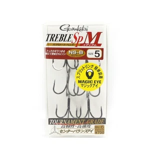 Gamakatsu 67813 Treble Hook SP M Black Size 5 (2717) - Picture 1 of 6