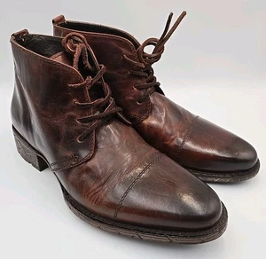 Freebird Gulch Herren Braun Leder Abgenutzt Kappe Zehe Schnürstiefel Gr. 9 US Neu ohne Etikett - Bild 1 von 10