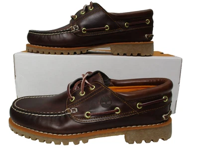 Timberland Boat Shoes 3-Eye Classic Shoes Burgundy Brown Mens Sz 9.5 - Image 1 of 4