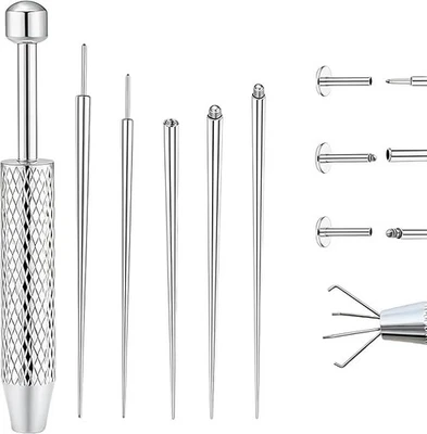 6 Stück Piercing Zange Set, Piercing Kugel Aufdreher, Piercingzange Für Kugeln,  - Bild 1 von 4