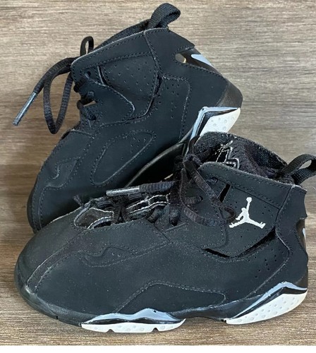 Nike Air Jordan scarpa sneaker alta nera unisex bambino taglia 8C 343797 010