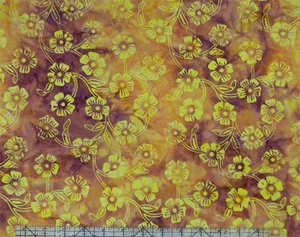 Batik grün Blumen 408914 Stoff - Bild 1 von 1