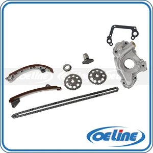 Kit de cadena de distribución para 00-08 Toyota Corolla Chevrolet Pontiac 1ZZFE con bomba de aceite - Imagen 1 de 12