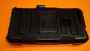Funda protectora de blindaje negra de alta resistencia de 2 piezas con clip para Google Pixel - Imagen 1 de 4