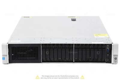 HP DL380 G9 16SFF 2xXeon E5-2699 V4 384 GB 2x 80GB SSD 6G 14x 800GB SSD 6G Rails - Image 1 of 4