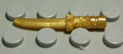 Lego Figur Zubehör Waffe Messer Dolch Gold Ninjago (1174 #)