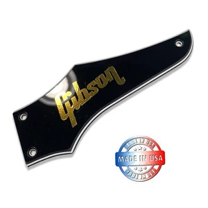 3 Ply Black B/W/B Truss Rod Cover for 2017 Gibson Firebird T w/ Gold Logo Decal - Picture 1 of 5
