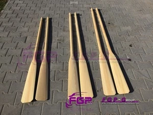 NUOVO 2 timoni in legno, pagaia, pagaia in legno, timone in legno 165 cm - 180 cm - 195 cm. - Foto 1 di 5