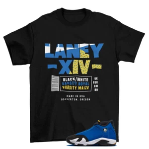 Sneaker Box Label Shirt Laney to Match Jordan 14 Retro Laney 487471-407 - Bild 1 von 2