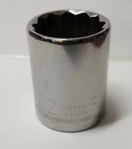 Vintage 22mm Craftsman Socket  44239 G   1/2" Drive Shallow 12pt Made in USA - Picture 1 of 5