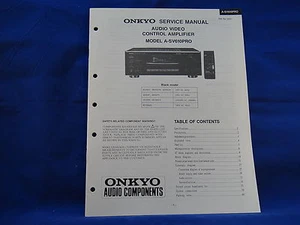 Onkyo A-SV610PRO Amplifier Service Manual - Picture 1 of 1
