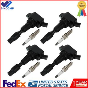 4 Ignition Coil + 4 Spark Plug for 15-17 Hyundai Sonata 2016 Kia Optima UF764 - Picture 1 of 19