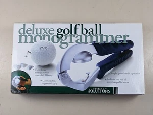 Golf Ball Monogrammer Press Up To 3 initials, 2 Sets Letters, Missing Ink - Picture 1 of 6