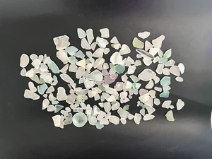 Sea Glass 1.6oz. White/Green Bahama Islands, Hand Picked, Sizes & Shapes Vary - Picture 1 of 8