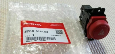 Honda Civic Acura RSX TYPE-S 2002-2006 Red Hazard Switch 35510-S6A-J01 Genuine Foto 1 de 4
