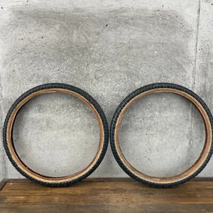GT Performer Logo Tires Lot 2 Tires 20 in Old BMX Freestyle Rough Skinwall 1.75 - Picture 1 of 15