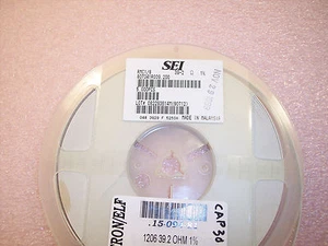 QTY (200) 39.2 Ohm 1/4W 1% 1206 SURFACE MOUNT CHIP RESISTORS RMC1/8-39.2 1% SEI - Picture 1 of 4