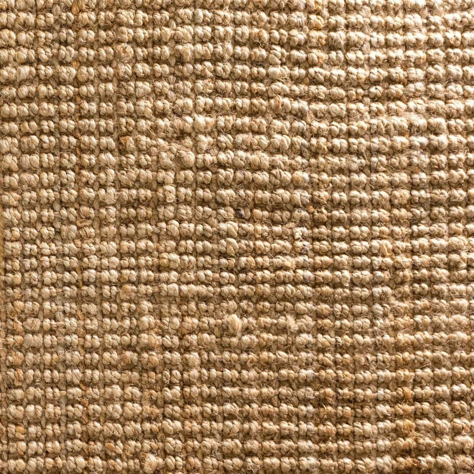 Natural Chunky Jute Rugs Large Living Room Rug Dining Area Hard Wearing Sisal - Image 1 of 4