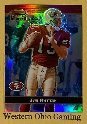 2000 Bowman's Best Tim Rattay #142 Rookie Card #0025/1499 MADE - Image 1 of 2