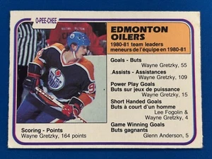 1981-82 O-Pee-Chee #126 WAYNE GRETZKY SL * See Pics for Condition * VG - Picture 1 of 2