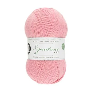 West Yorkshire Spinners Signature 4 Ply Yarn Wool 100g - Candyfloss (547) - Picture 1 of 4
