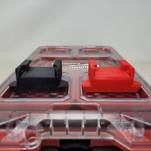 Fits Milwaukee Packout Single M18 Battery Holder Red Black 7 of Each Organizer - Picture 1 of 10