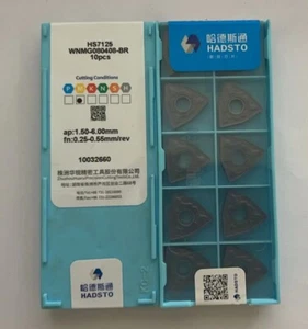 10pcs WNMG080408-BR HS7125 HADSTO Tools CNC blade Carbide Inserts Original - Picture 1 of 1