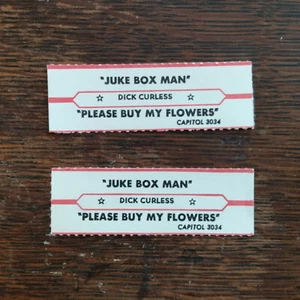 2 Jukebox Strips: DICK CURLESS - Juke Box Man / Please Buy My Flowers COUNTRY 71 - Picture 1 of 2