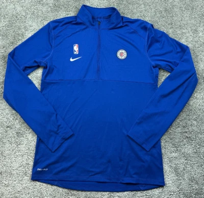 Nike Los Angeles Clippers Pullover Adult Medium Blue 1/4 Zip Sweater NBA Logoman - Image 1 of 4