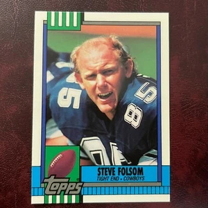 1990 Topps TIFFANY Set STEVE FOLSOM ROOKIE #485 COWBOYS ** MINT ** HIGH GRADE - Picture 1 of 2
