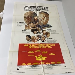 THE TOWERING INFERNO * 1976R ORIGINAL MOVIE POSTER 1SH PAUL NEWMAN STEVE MCQUEEN - Picture 1 of 4