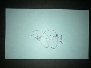 2007 RAYS: Jeff Ridgway, SIGNED 3x5 Card