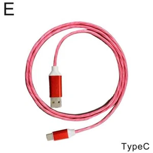 LED 100CM Fast Charge Type C USB Cable Cord For Galaxy S22 S20 S10 S21 J5S2 - Picture 1 of 30