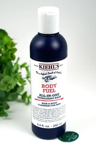 Kiehl's Body Fuel All-in-One Energizing Wash Hair Body Cleanser Men 8.4oz/250ml - Picture 1 of 4
